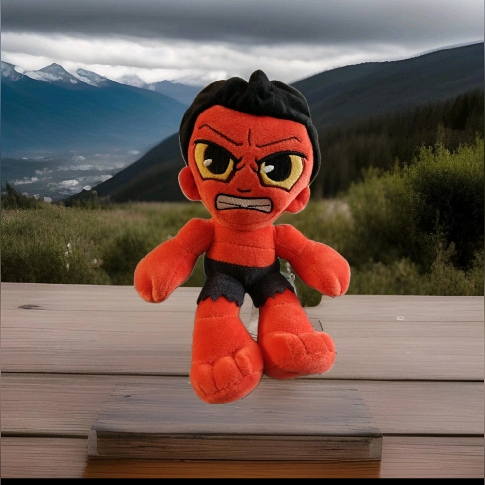 Marvel Cuutopia Red Hulk Plush Toy 8" Collectible Soft Doll Captain America NWT